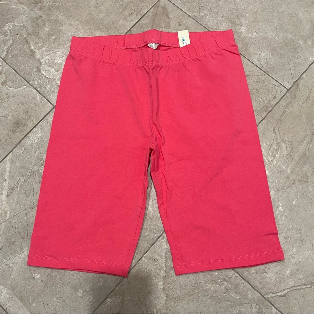 NWT Kids The Children's Place Pink Biker Bike Shorts Girls Size 14 XL